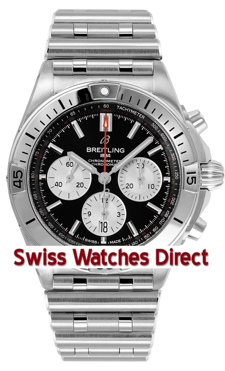 Breitling Chronomat 42mm - Black/ Silver Subdials
