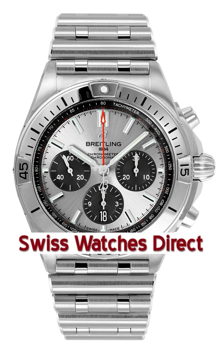 Breitling Chronomat 42mm - Silver/ Black Subdials