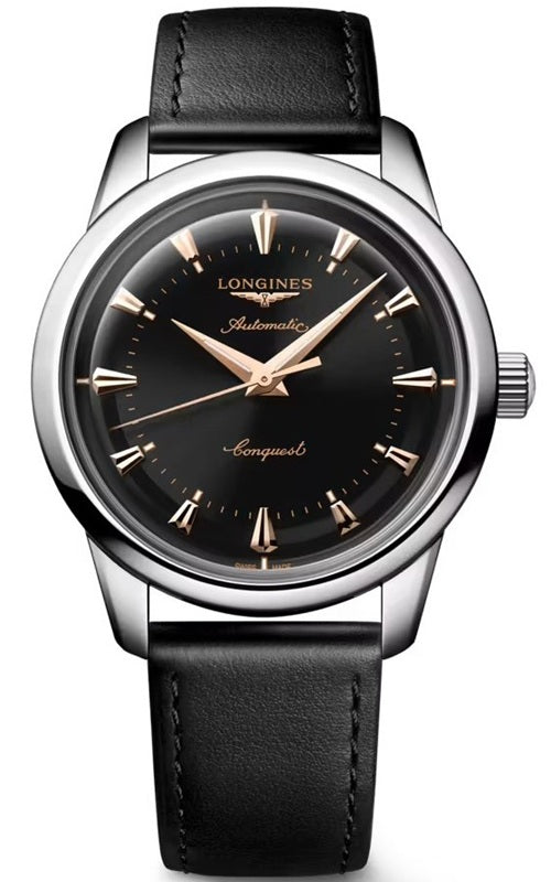 Longines Conquest Heritage 40mm - Black Lacquered Polished