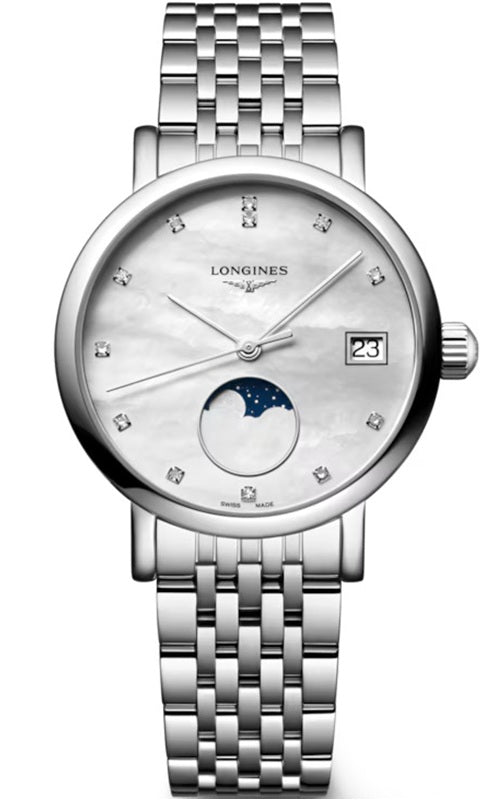 L4.330.4.87.6 - Longines Elegance Elegant Collection Moonphase 30mm