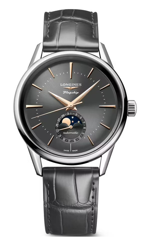 L4.815.4.52.2 - Longines Heritage Flagship Moonphase 38.5mm