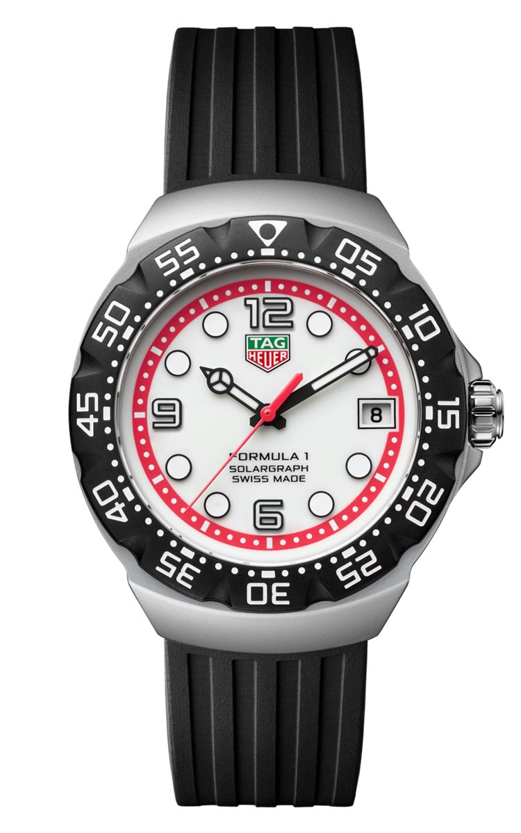 TAG Heuer Formula 1 Solargraph 38mm - White (Red Track)