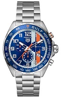 TAG Heuer Formula 1 Chronograph (43mm) X Gulf Edition Quartz 