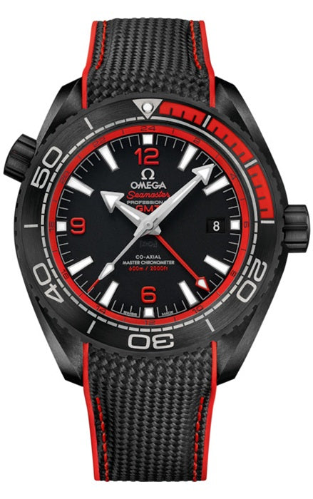 Omega Seamaster Planet Ocean 600M GMT 45.5mm - Black/ Red Ceramic