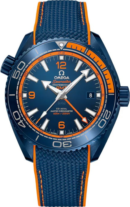Omega Seamaster Planet Ocean 600M GMT Big Blue 45.5mm - Blue & Orange