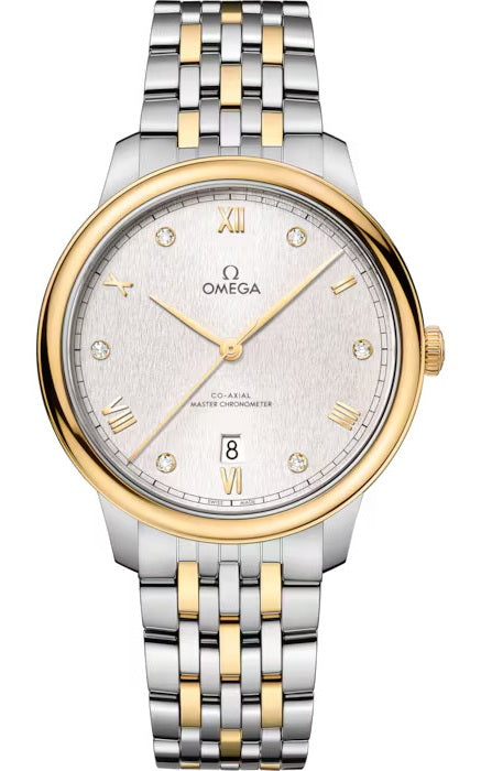 Omega De Ville Prestige 40mm - Silvery & 6 Diamonds