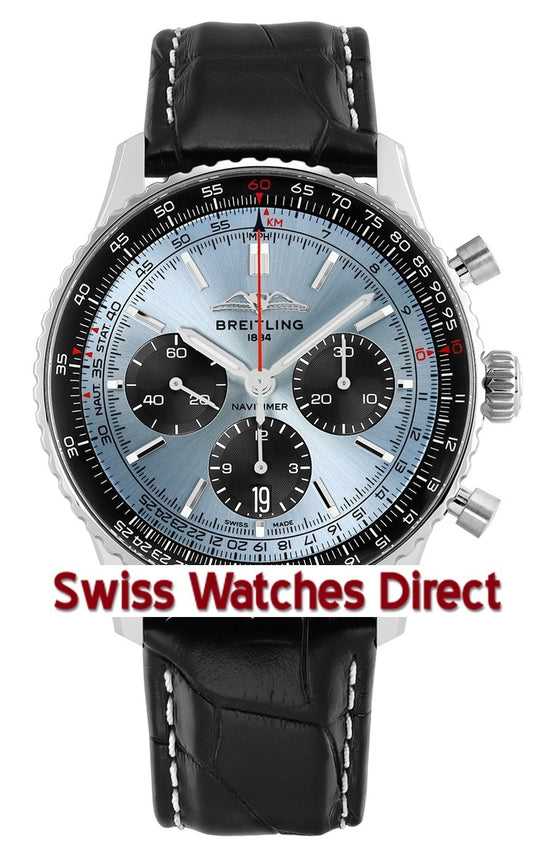 Breitling Navitimer Chronograph 43mm - Ice Blue/ Black Subdials