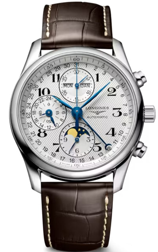 Longines Master Collection Chronograph 42mm - Silver Barleycorn