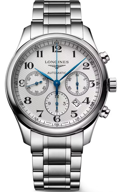 Longines Master Collection Chronograph 42mm - Silver Barleycorn