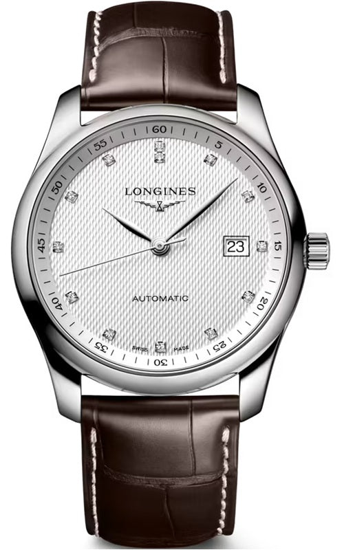 Longines Master Collection 40mm - Silver Barleycorn/ 13 Diamonds