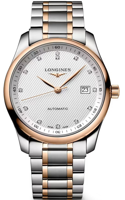 Longines Master Collection 40mm - Silver Barleycorn/ 13 Diamonds