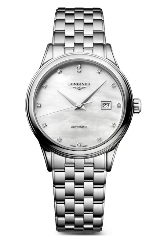 Longines Elegance Flagship Classic 30mm - White MoP & 13 Diamonds