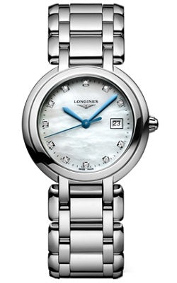 Longines Elegance PrimaLuna 30mm - White MoP/ 11 Diamonds