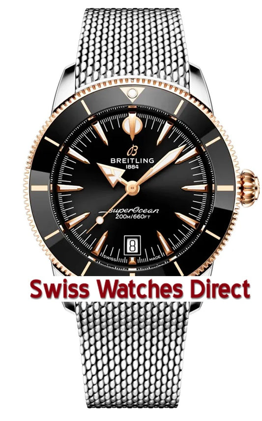 Breitling Superocean Heritage 42mm - Black (Rose Gold Hands & Markers)