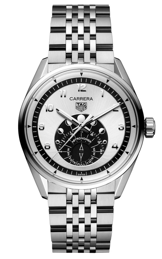 TAG Heuer Carrera Astronomer 39mm - Silver Sunray