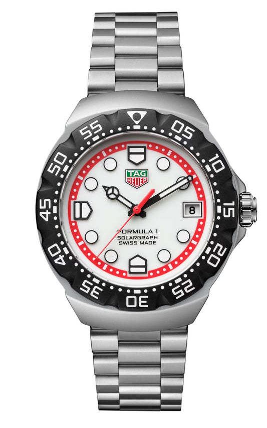 TAG Heuer Formula 1 Solargraph 38mm - White (Red Track)