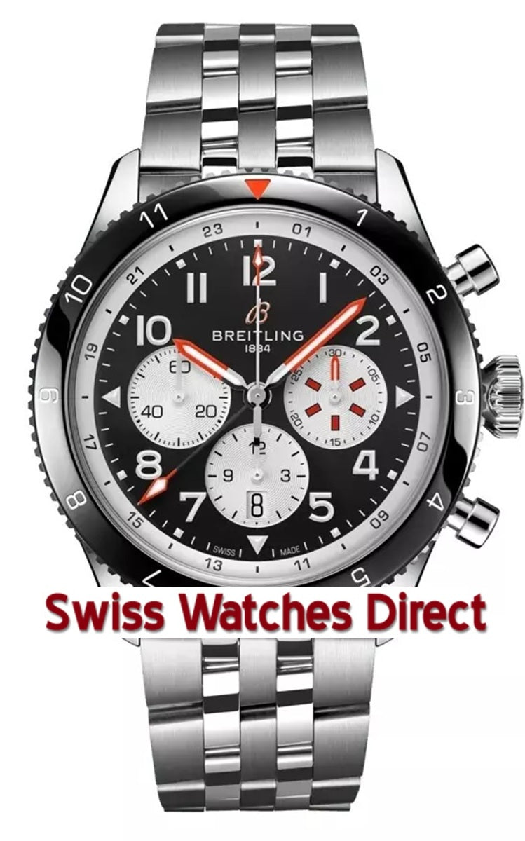 Breitling Super AVI Chronograph GMT Mosquito 46mm - Black