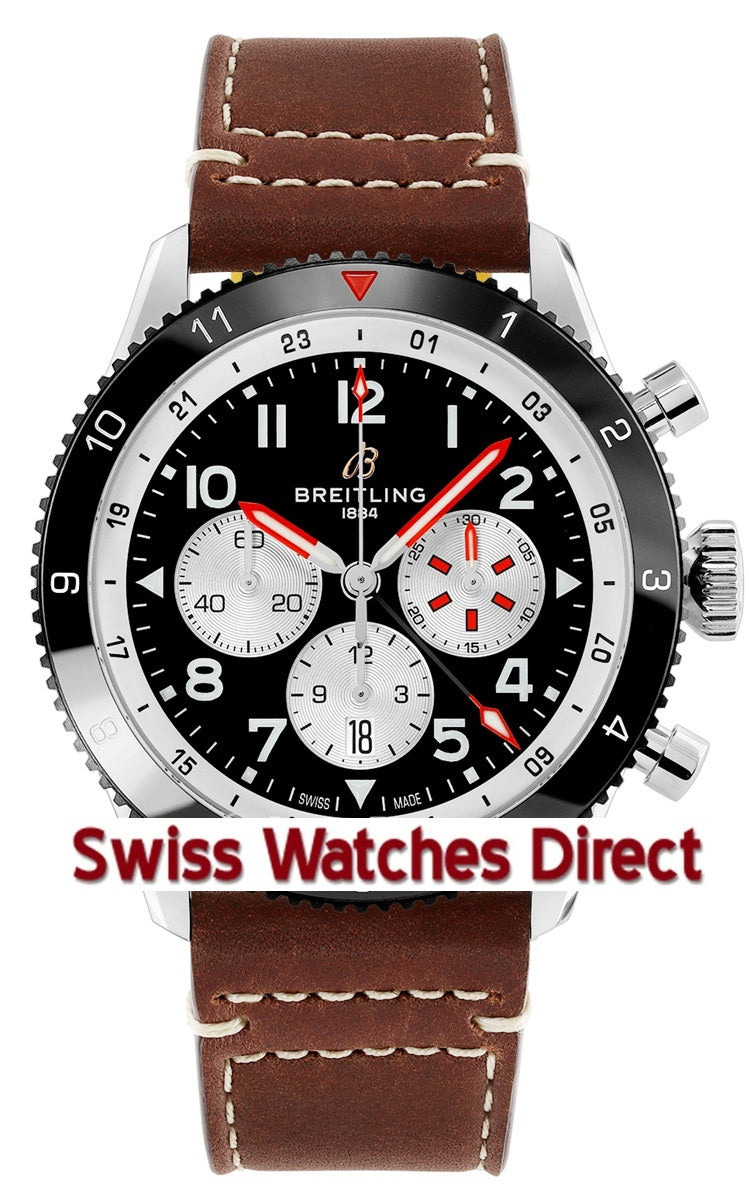 Breitling Super AVI Chronograph GMT Mosquito 46mm - Black